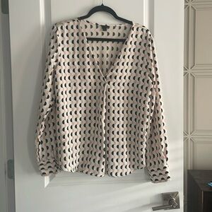 Medium Ann Taylor Polyester long sleeve blouse